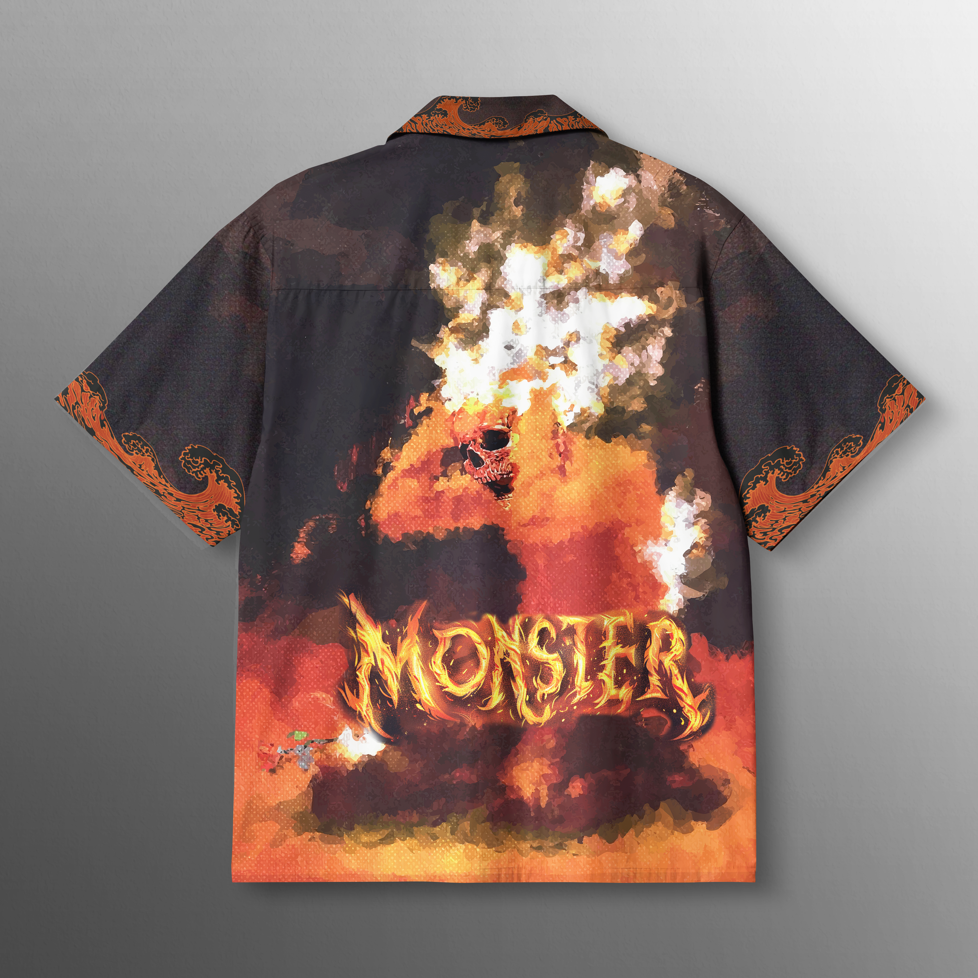 Monster Flames Cotton Shirt