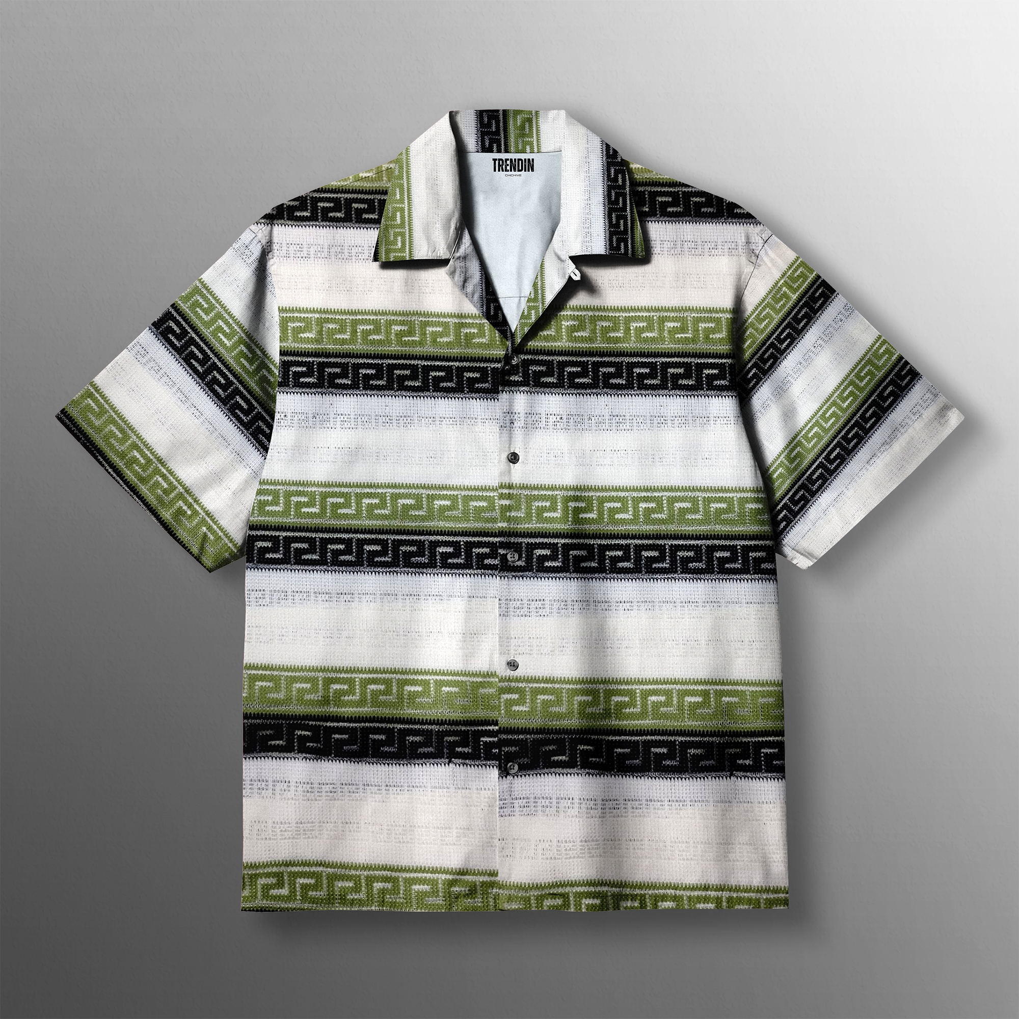 Green Gloove Stripe Knitted Shirt