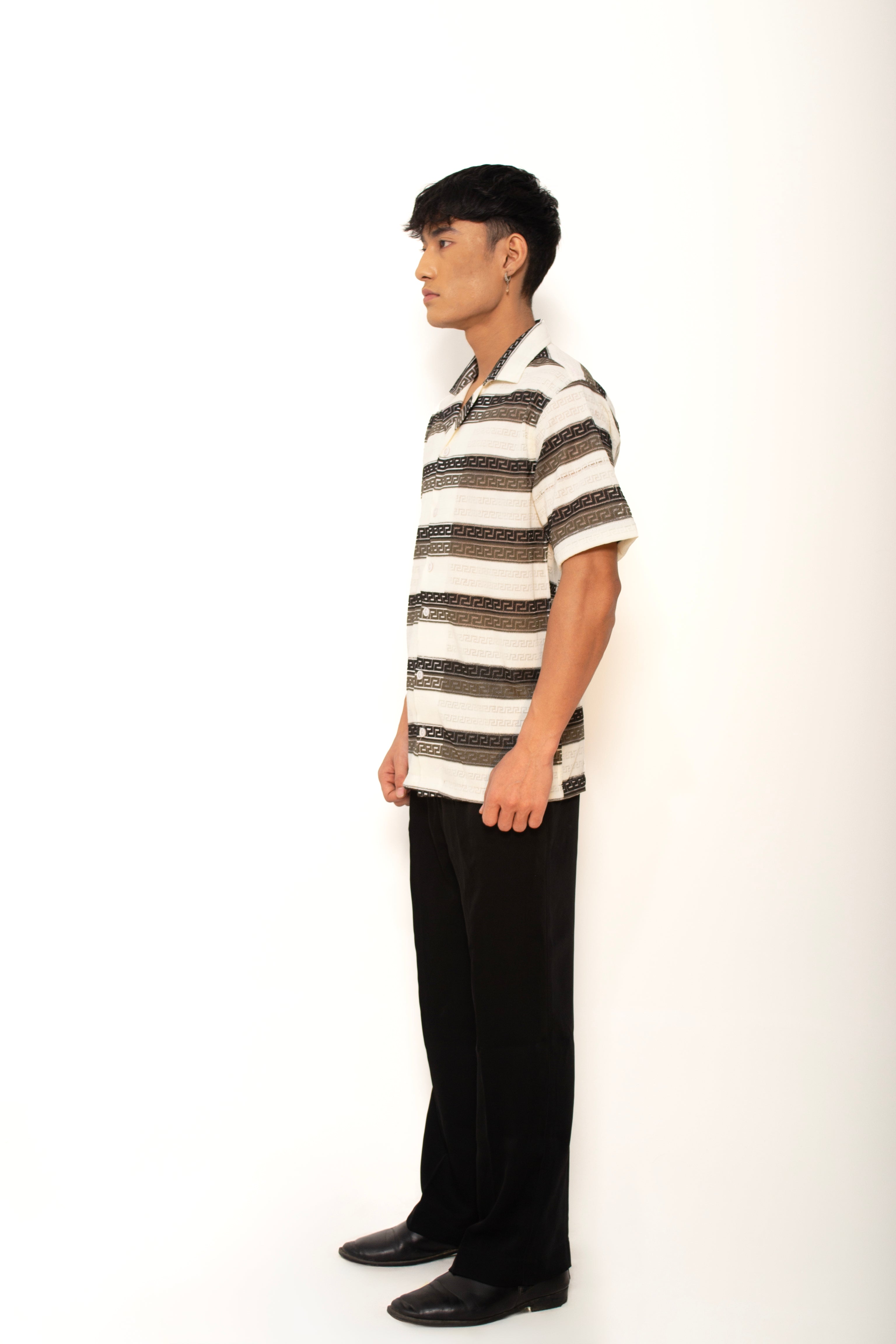 Ebony Sands Stripe Knitted Shirt