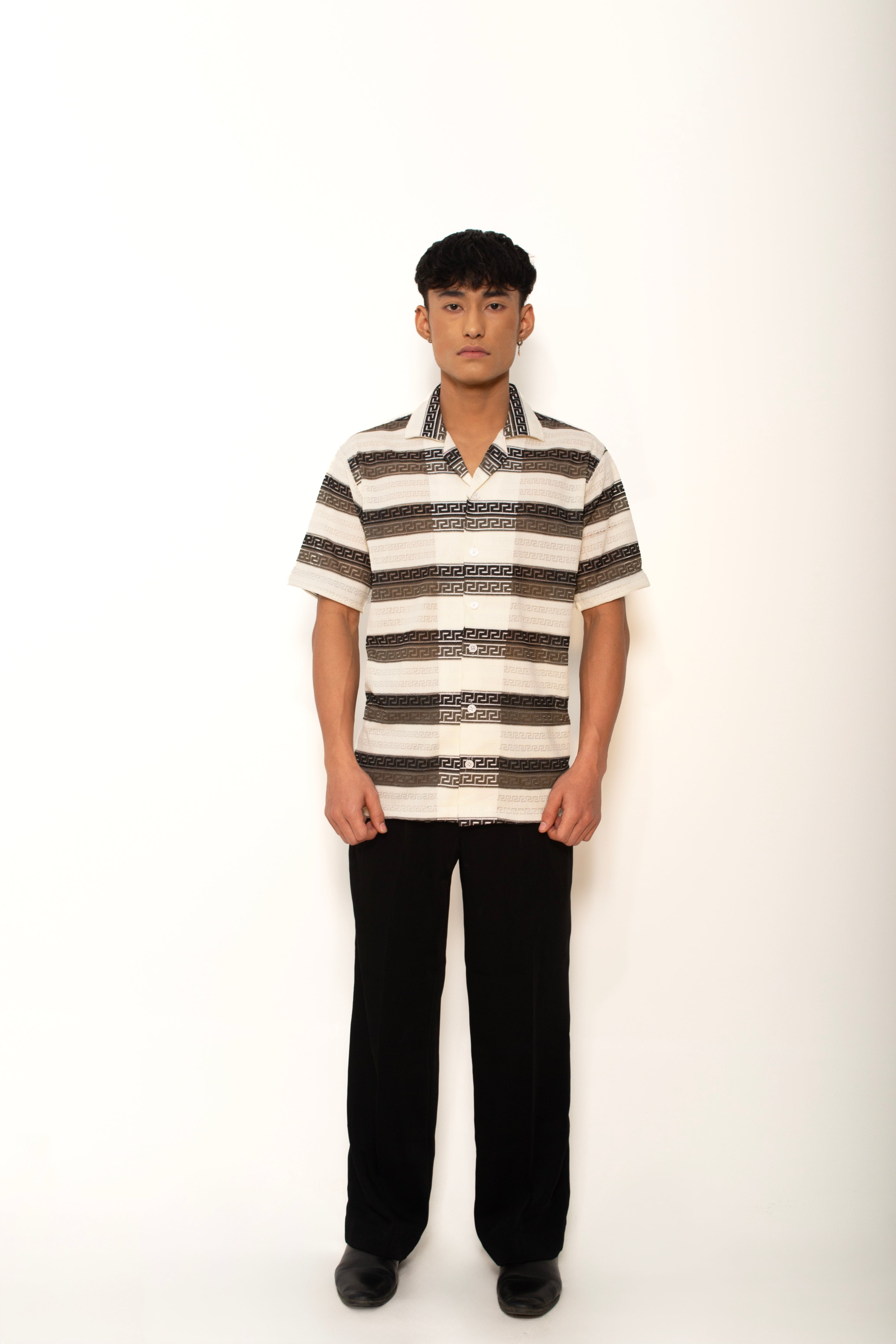 Ebony Sands Stripe Knitted Shirt