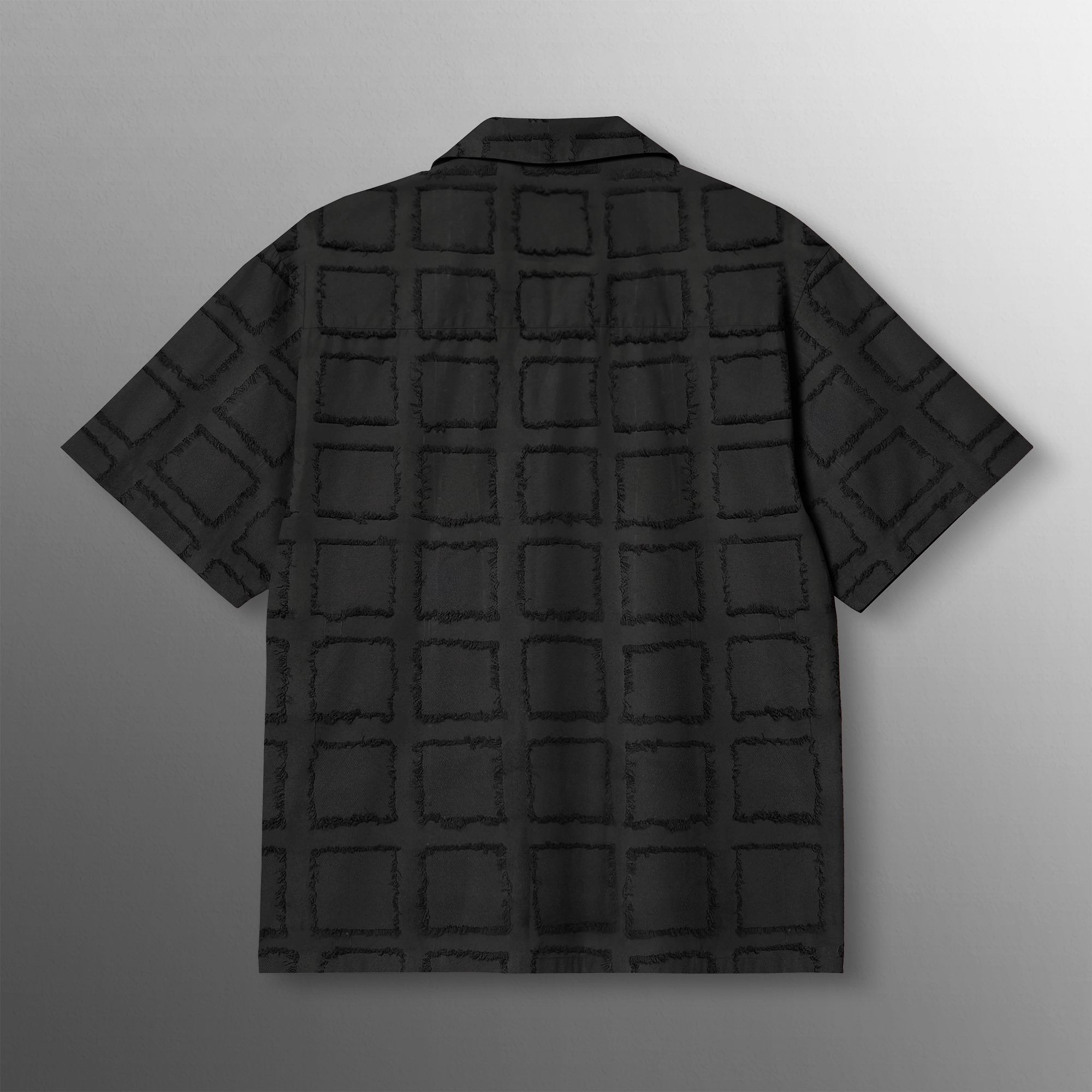 Black boxed Furr Knitted Shirt