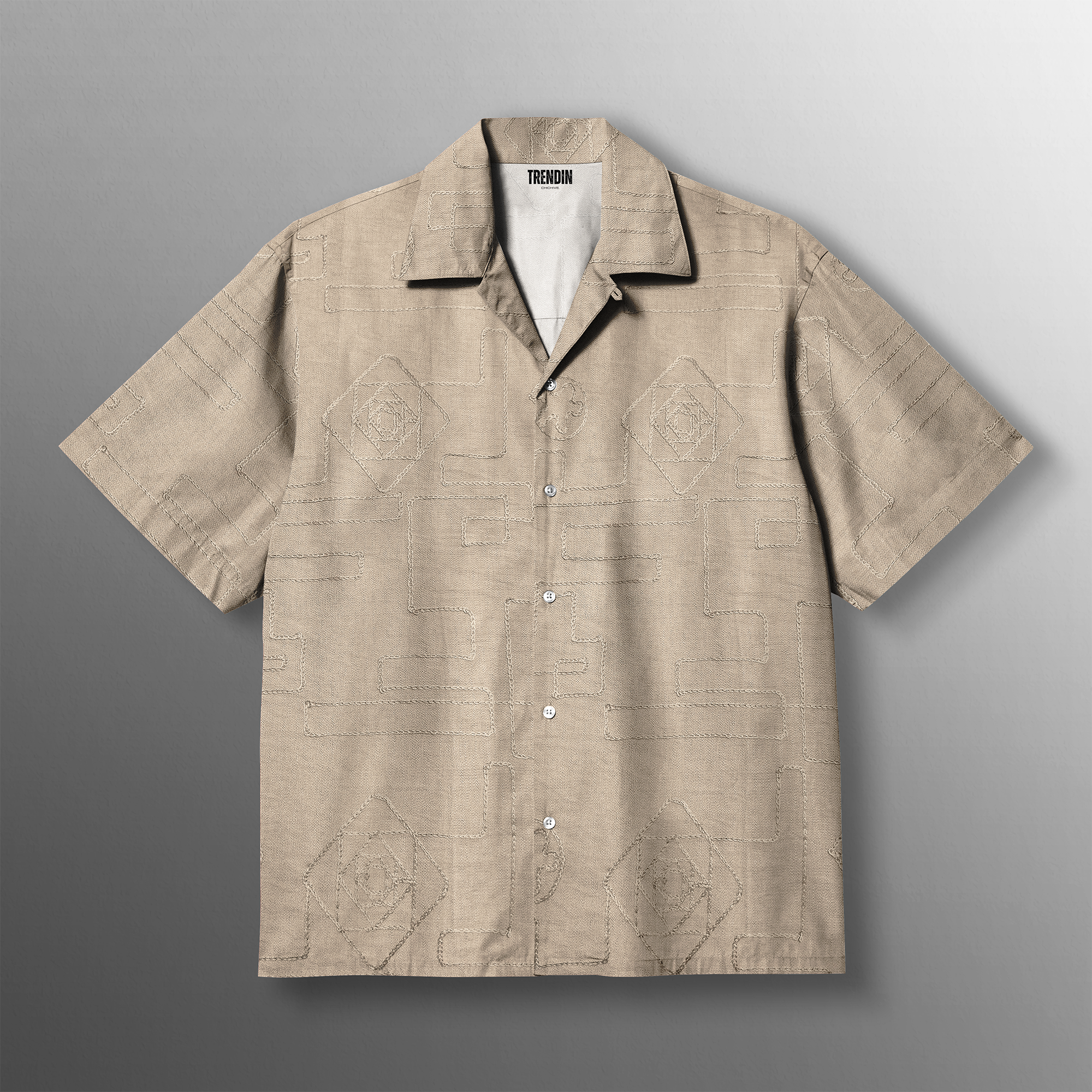 Beige Breeze Knitted Shirt