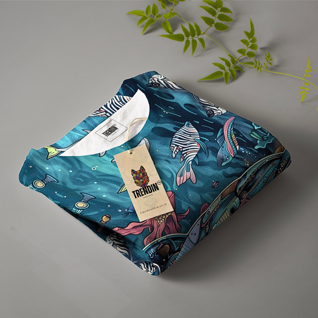 Fin-tastic Ocean Printed Tee