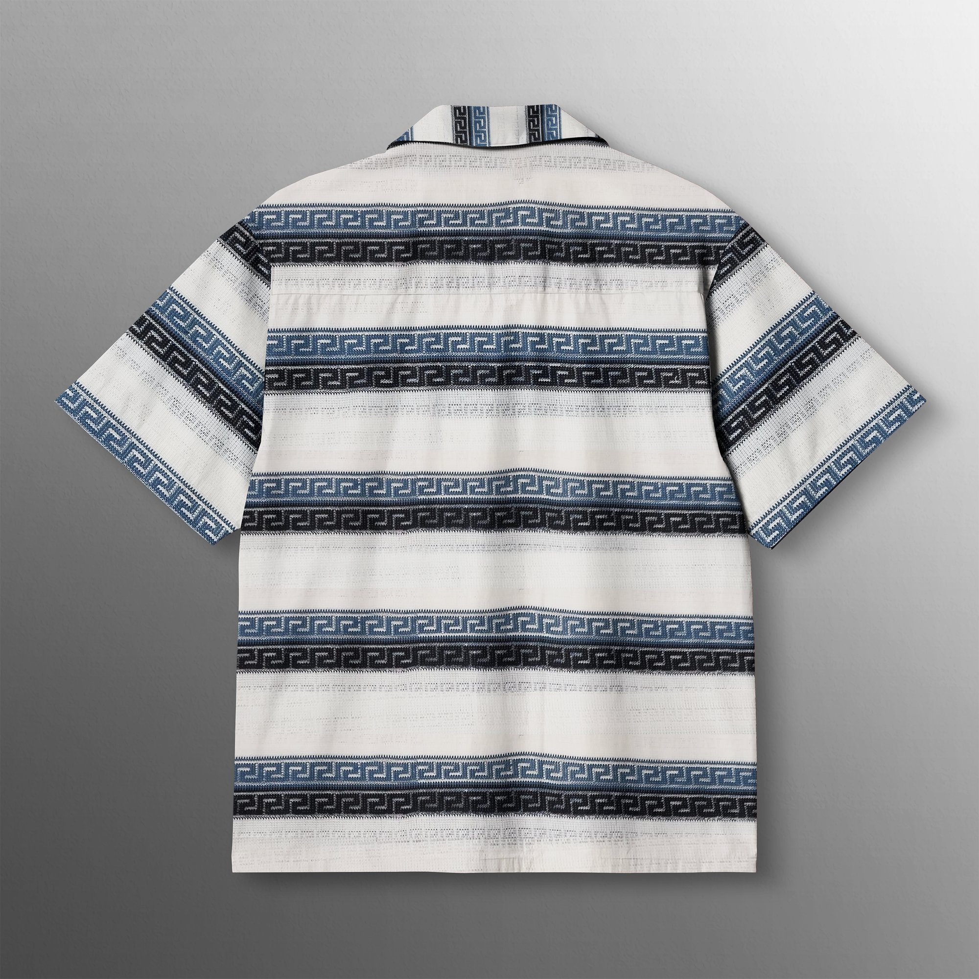 Ocean Waves Stripe Knitted Shirt