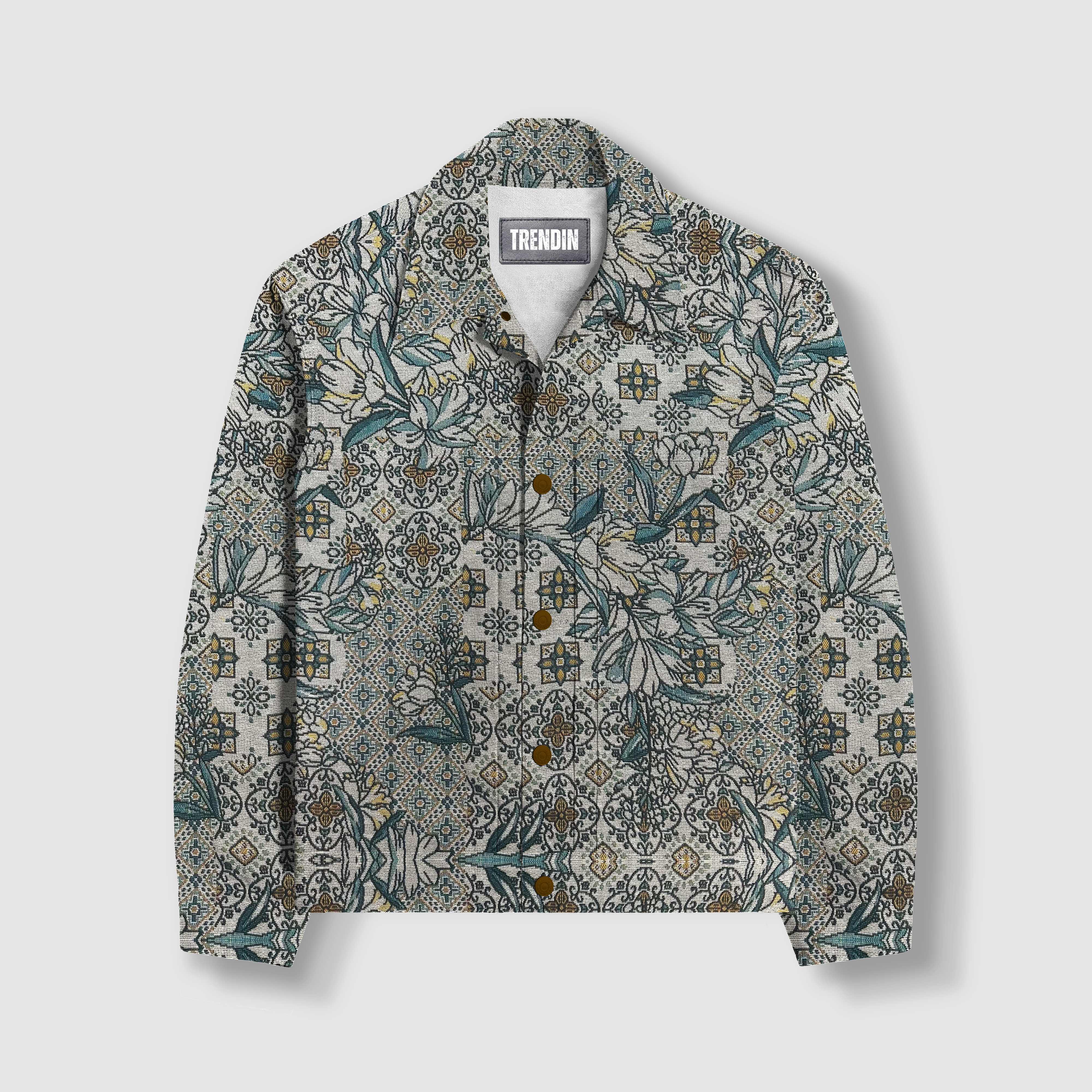 Floral Mosaic Shacket