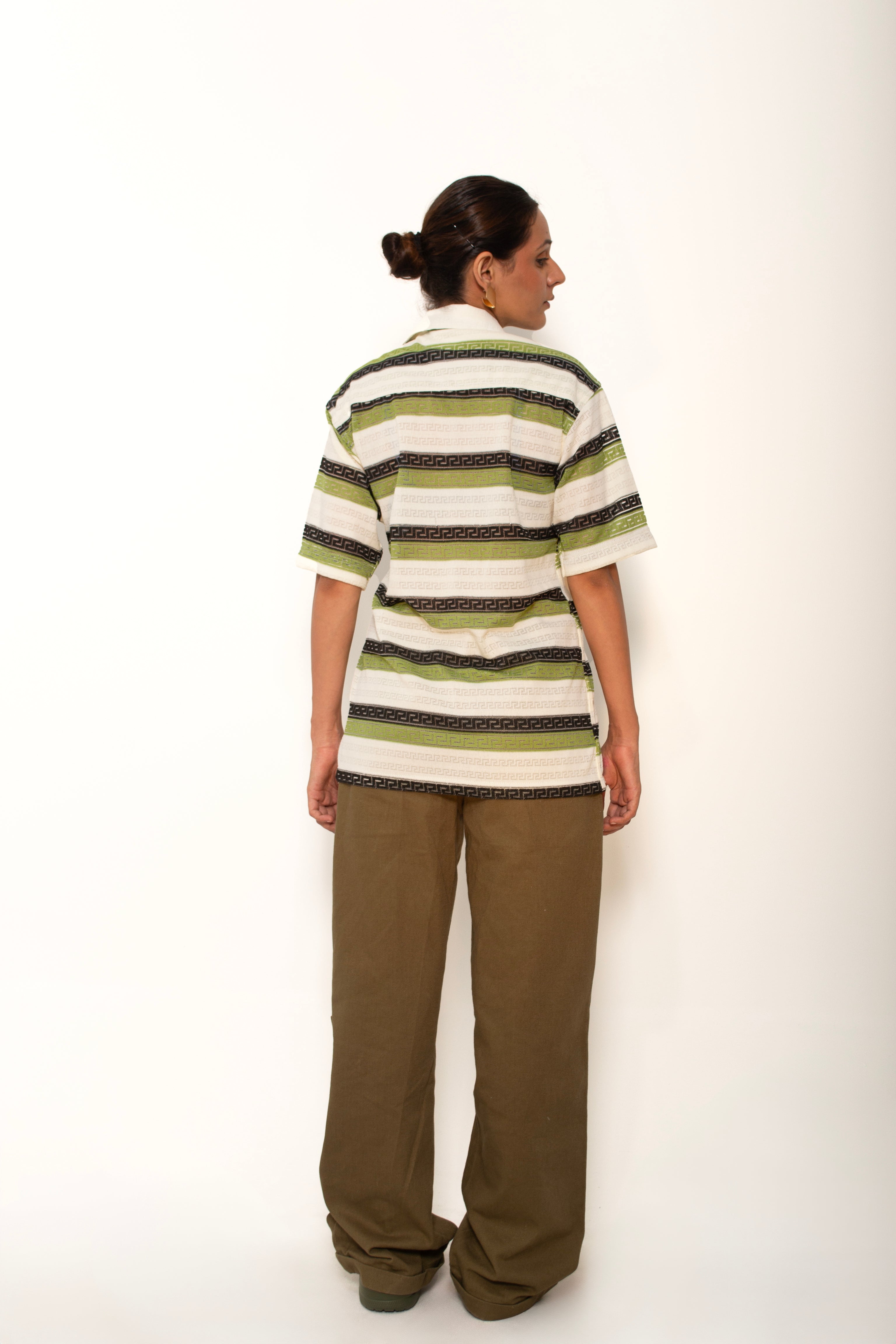 Green Gloove Stripe Knitted Shirt