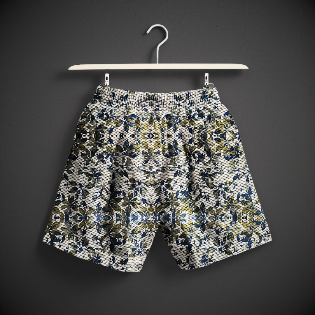 Floral Print Shirt & Short Set | 100% Cotton