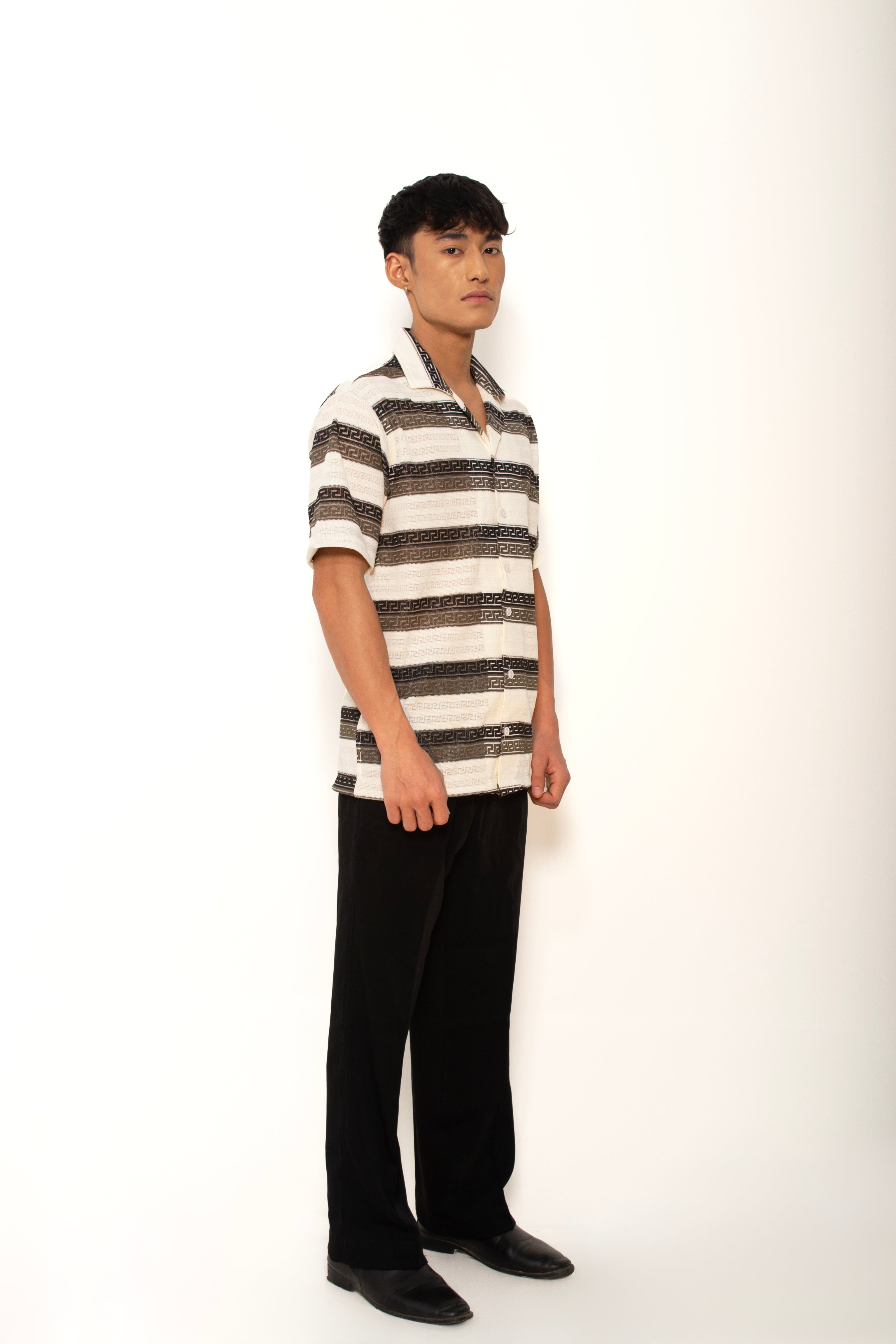 Ebony Sands Stripe Knitted Shirt