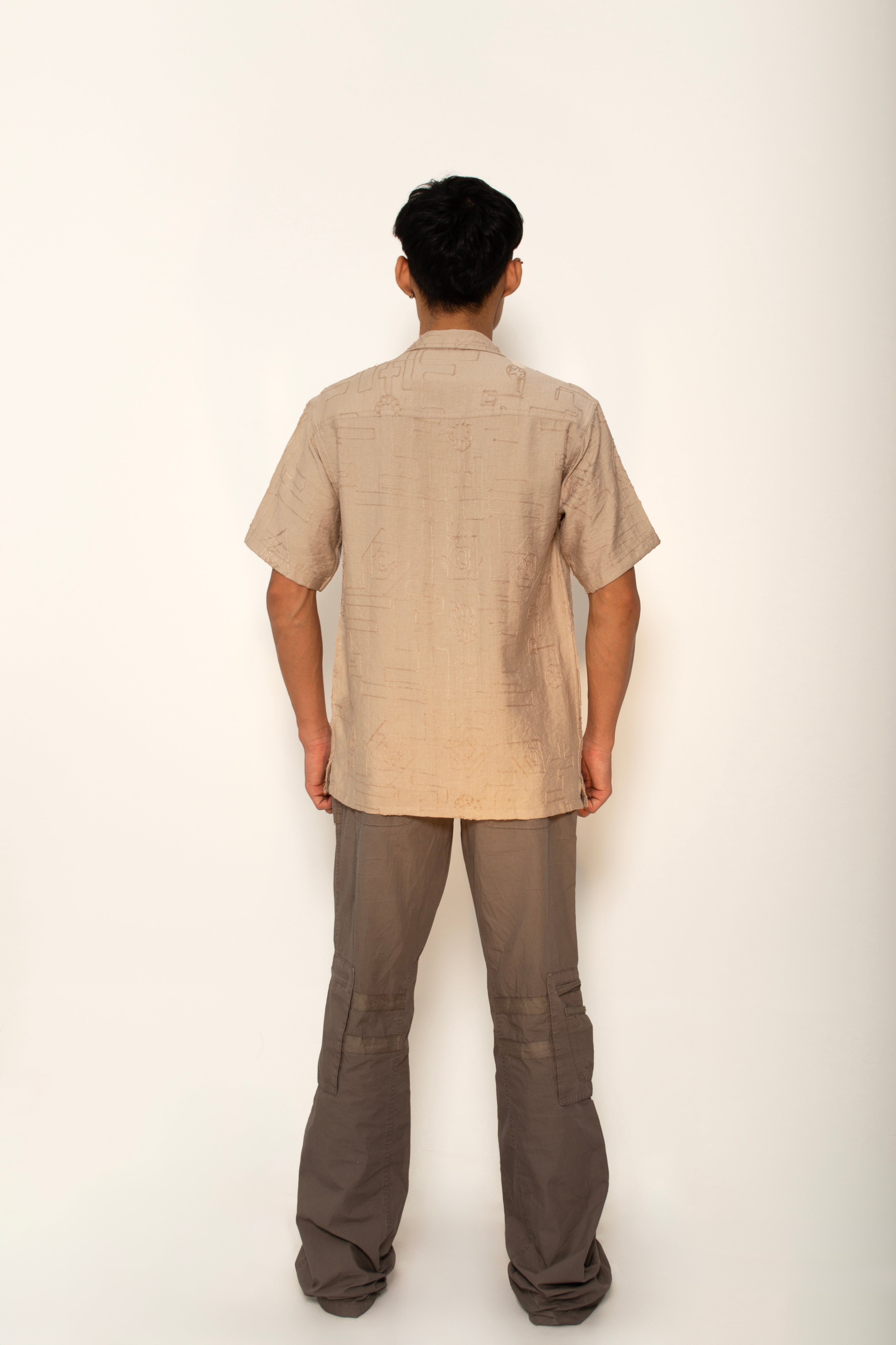 Beige Breeze Knitted Shirt