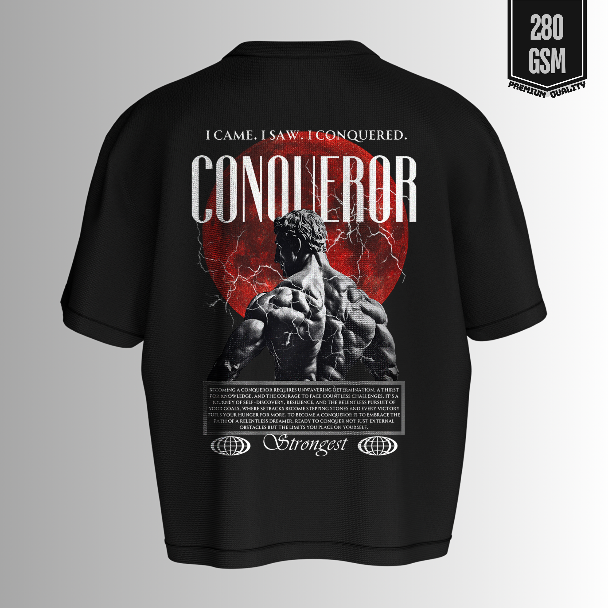 Conqueror Printed Oversize Tee