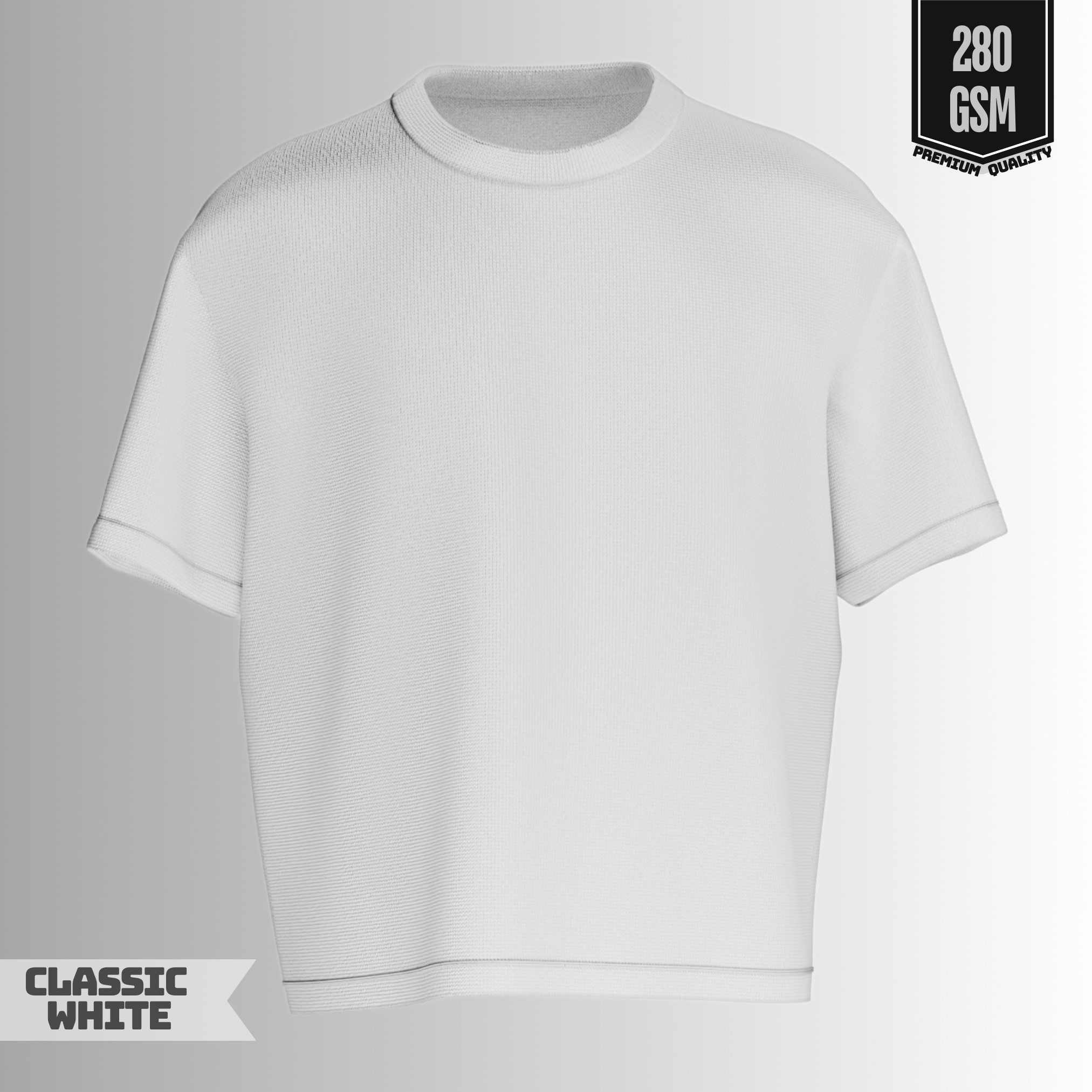 Classic White Premium Oversized Tee