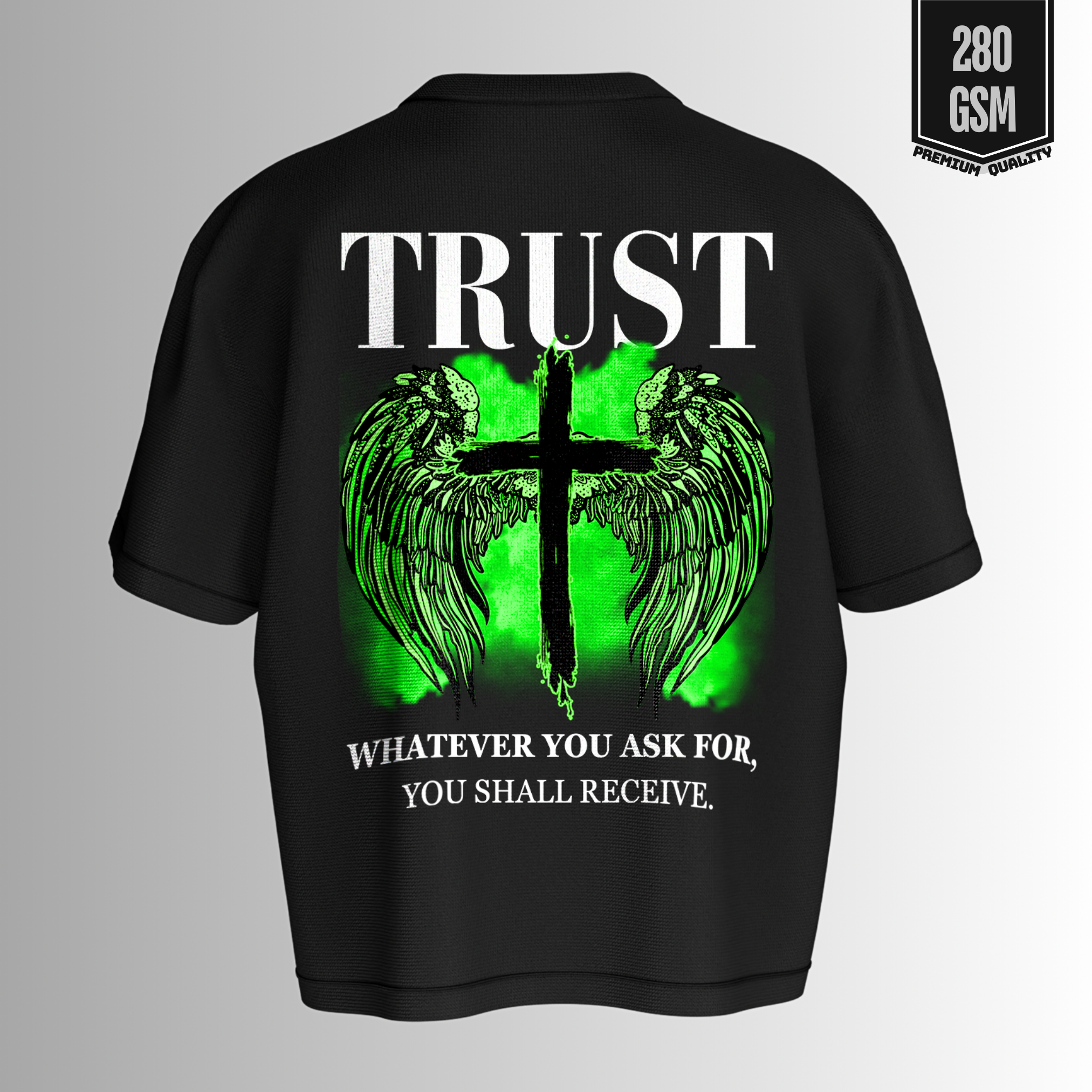 TRUST Cotton Printed Oversize Tee