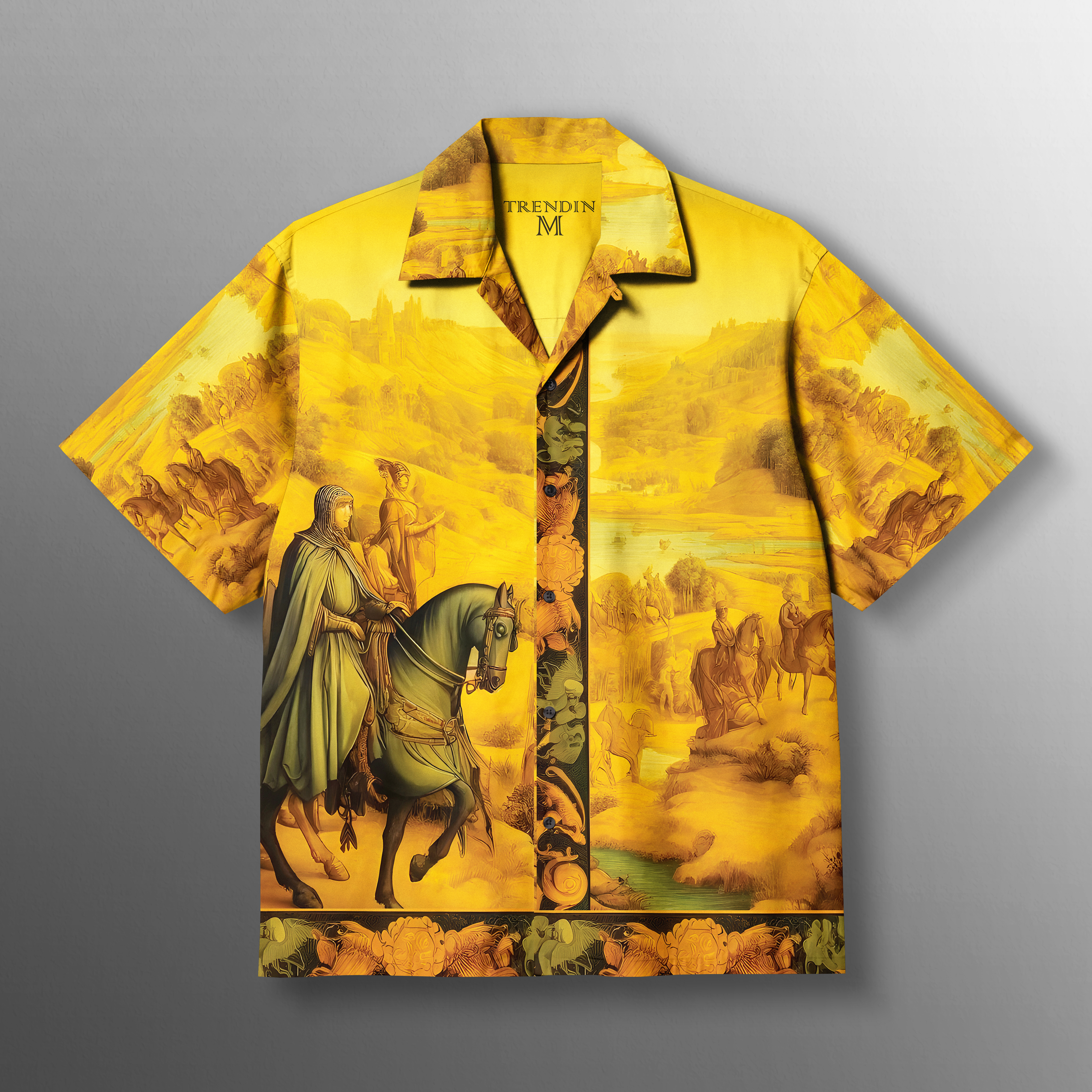 Golden Odyssey Cotton Shirt