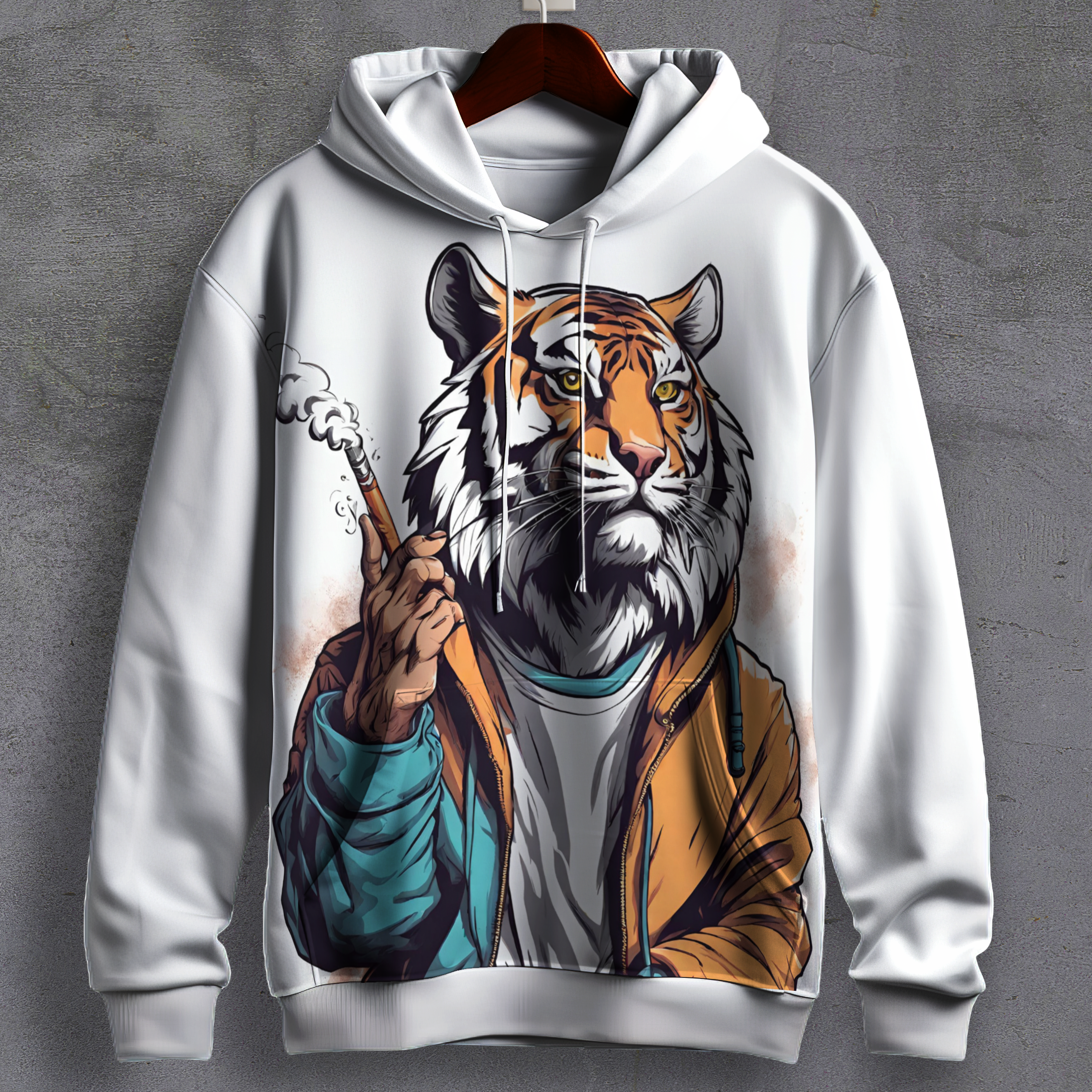 Wild Cigar Printed Hoodie