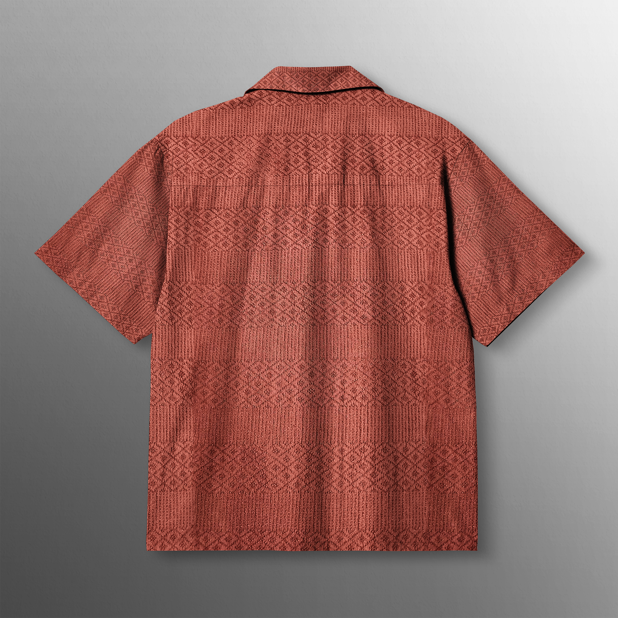 Rustic Clay Knitted Shirt