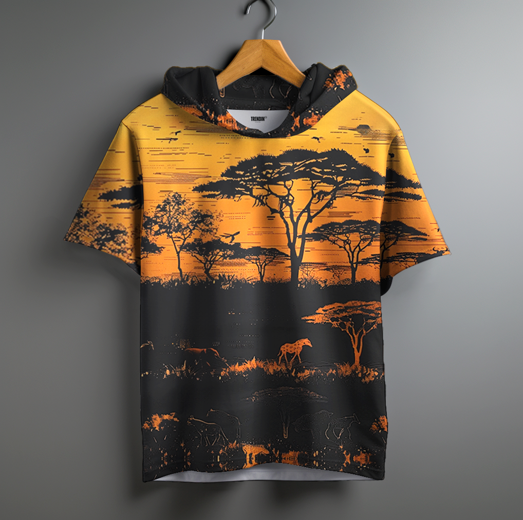 Jungle sunset Oversized Hoodie