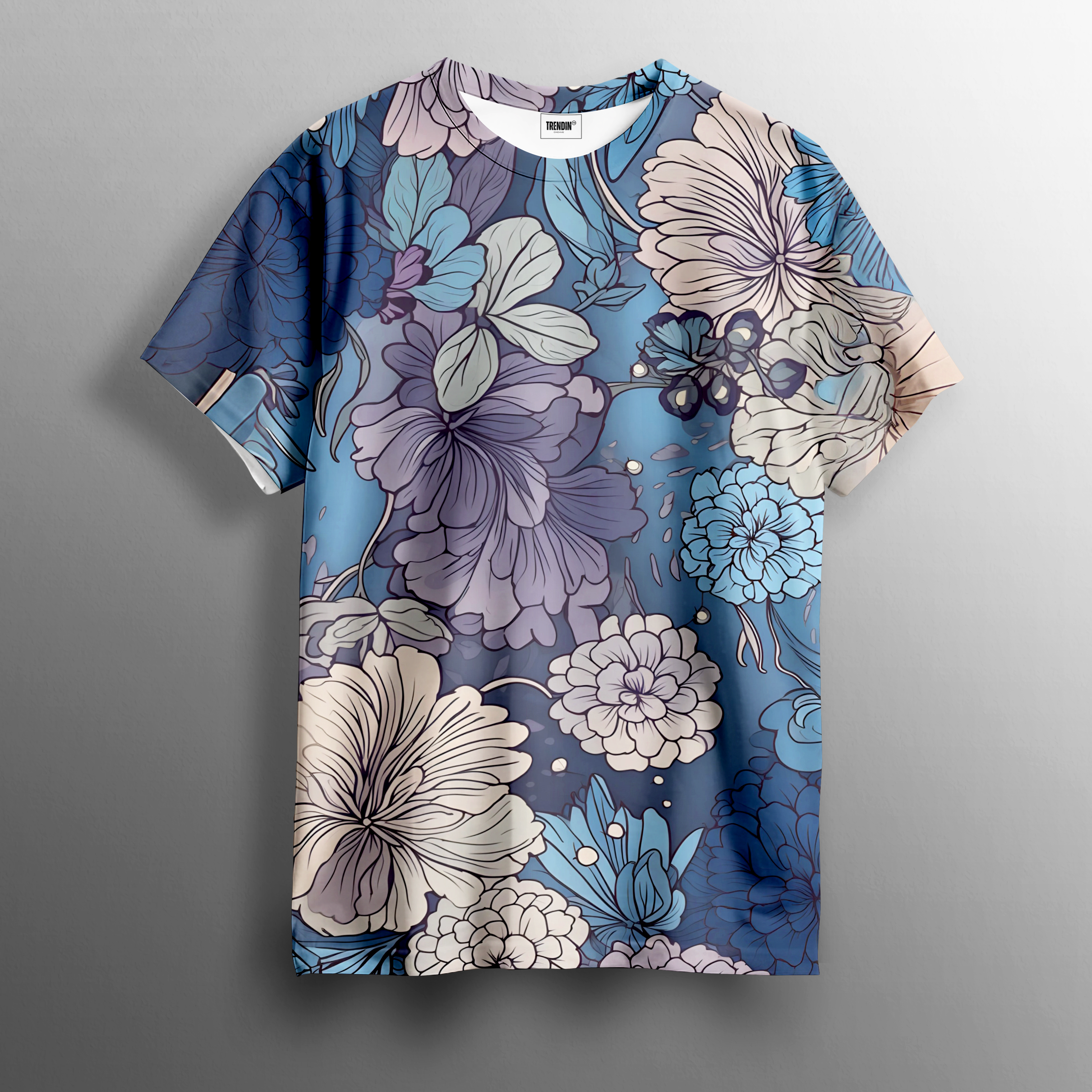 Floral Cascade Printed Tee