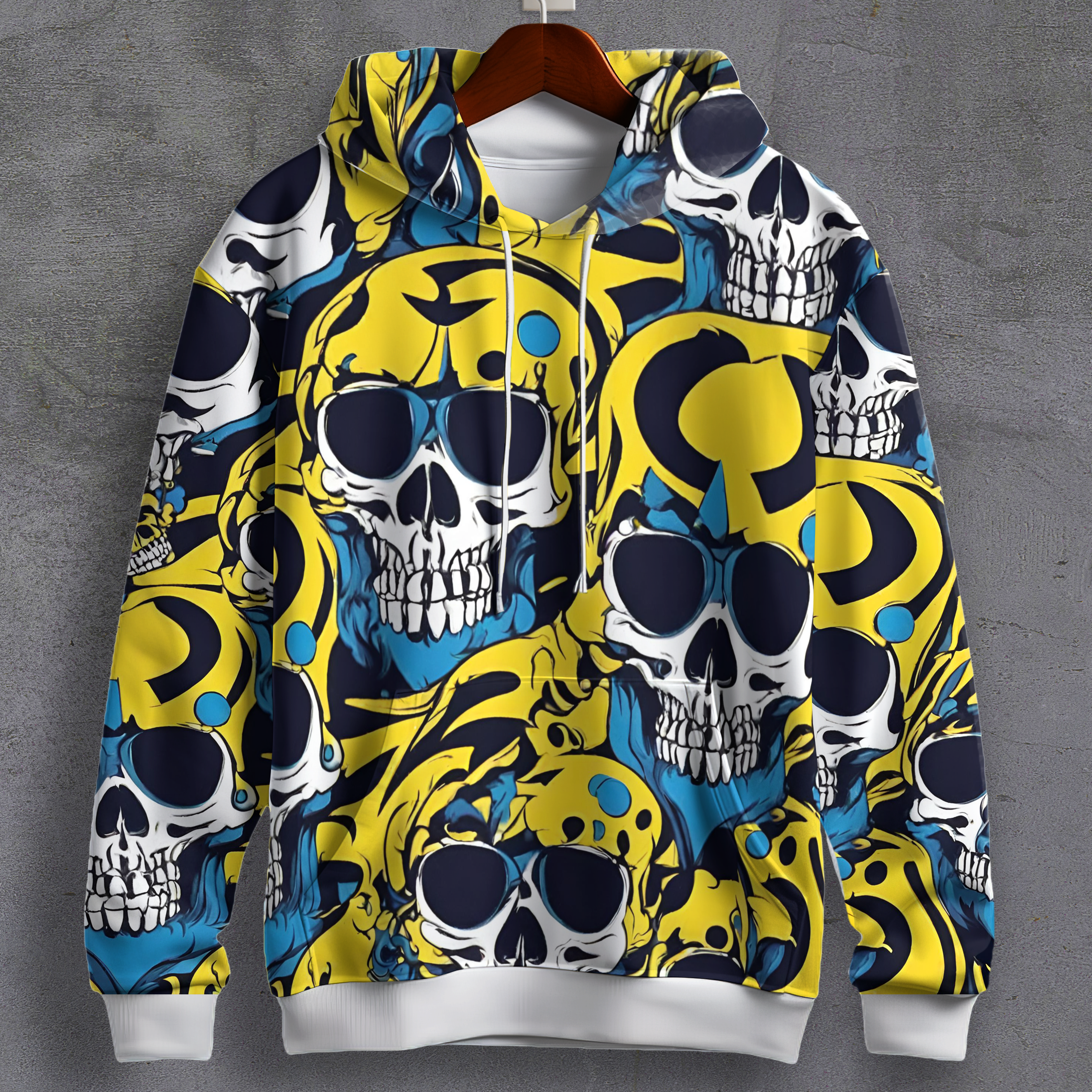 Grin Bones - Printed Hoodie #7