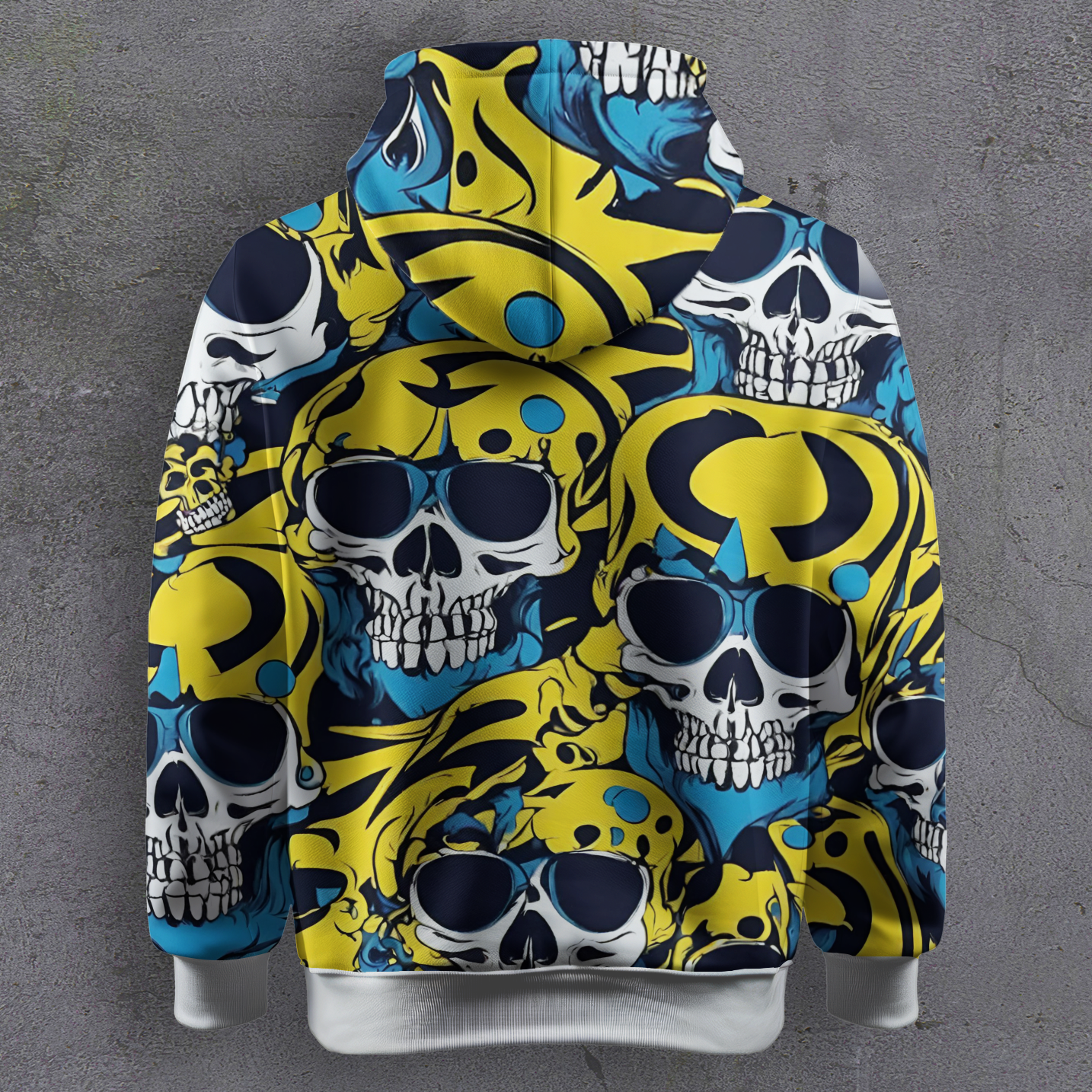 Grin Bones - Printed Hoodie #7