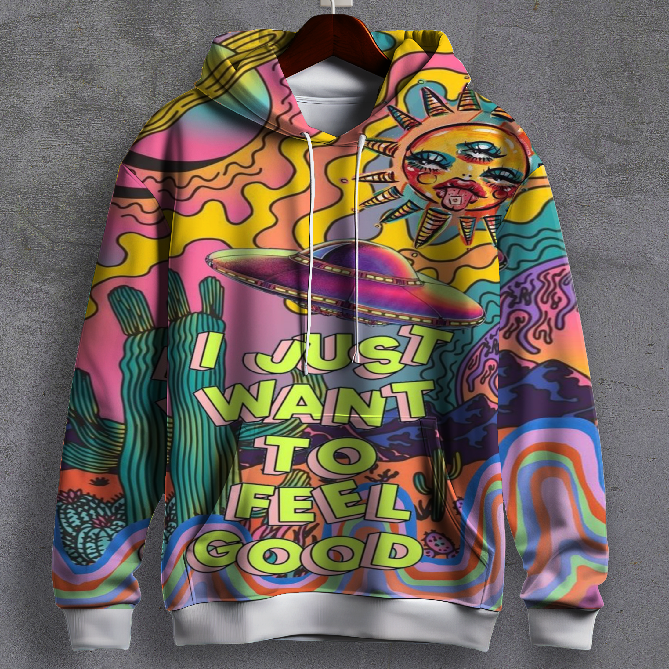 Feel Good - Printed Hoodie #10