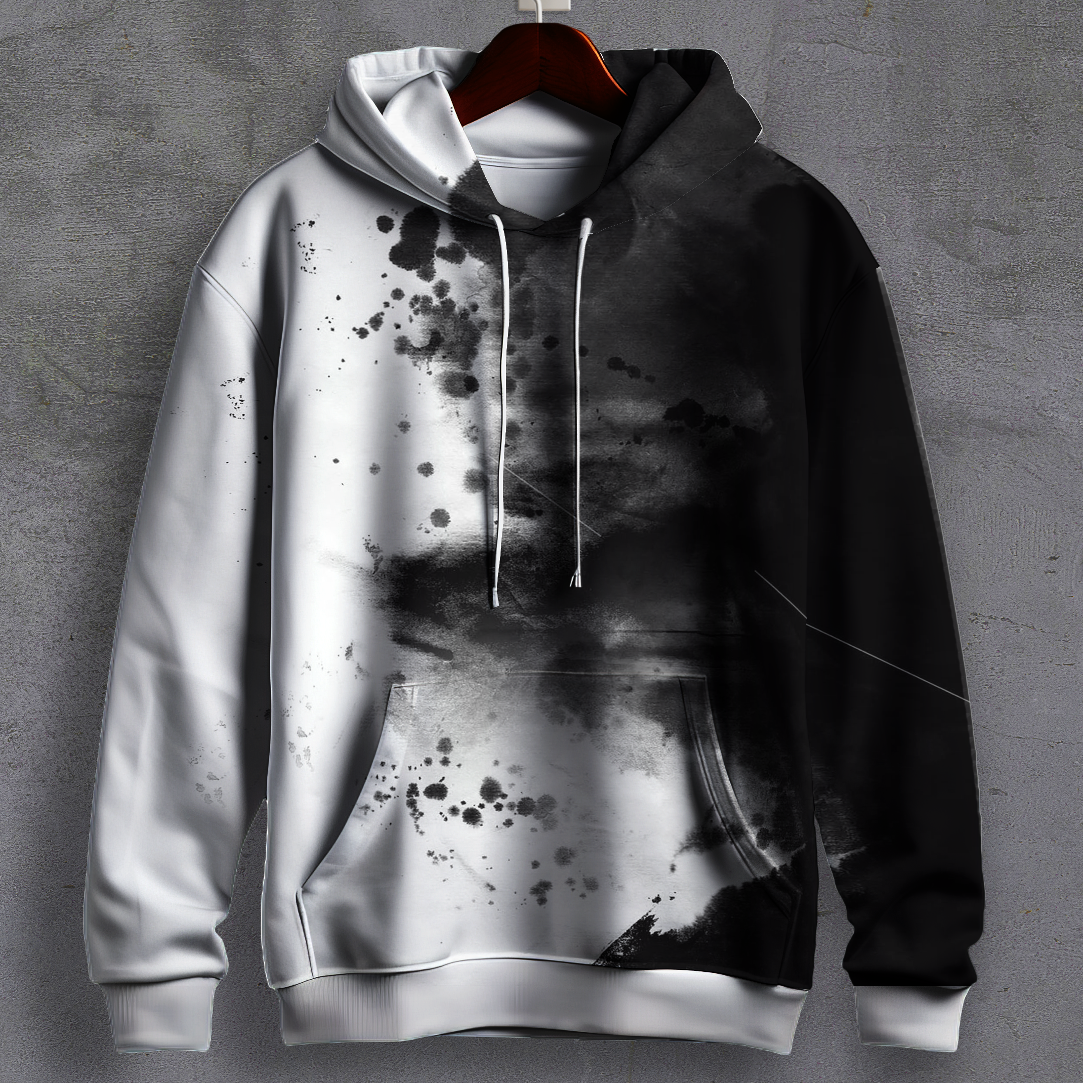 Mono Mosaic - Printed Hoodie #1