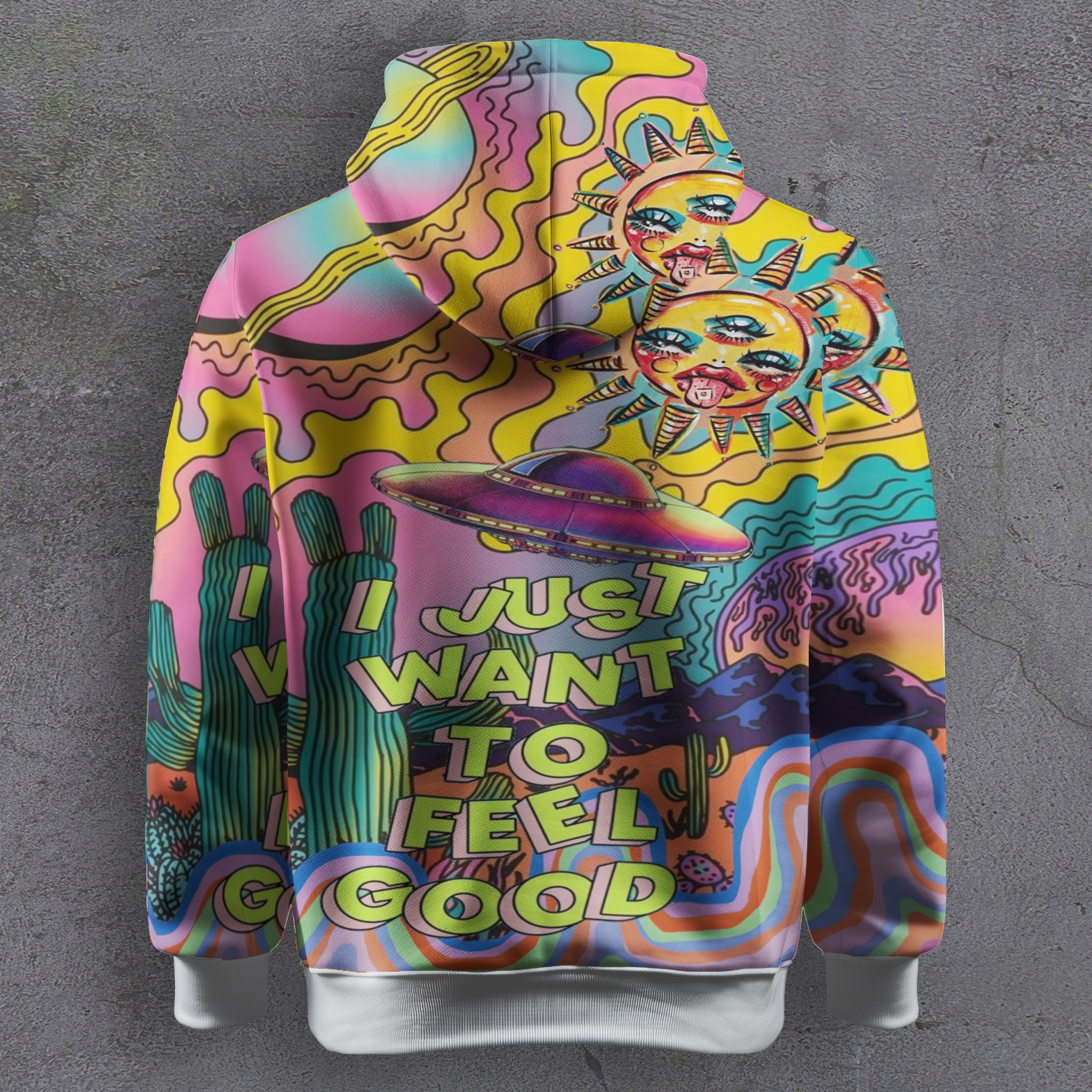 Feel Good - Printed Hoodie #10