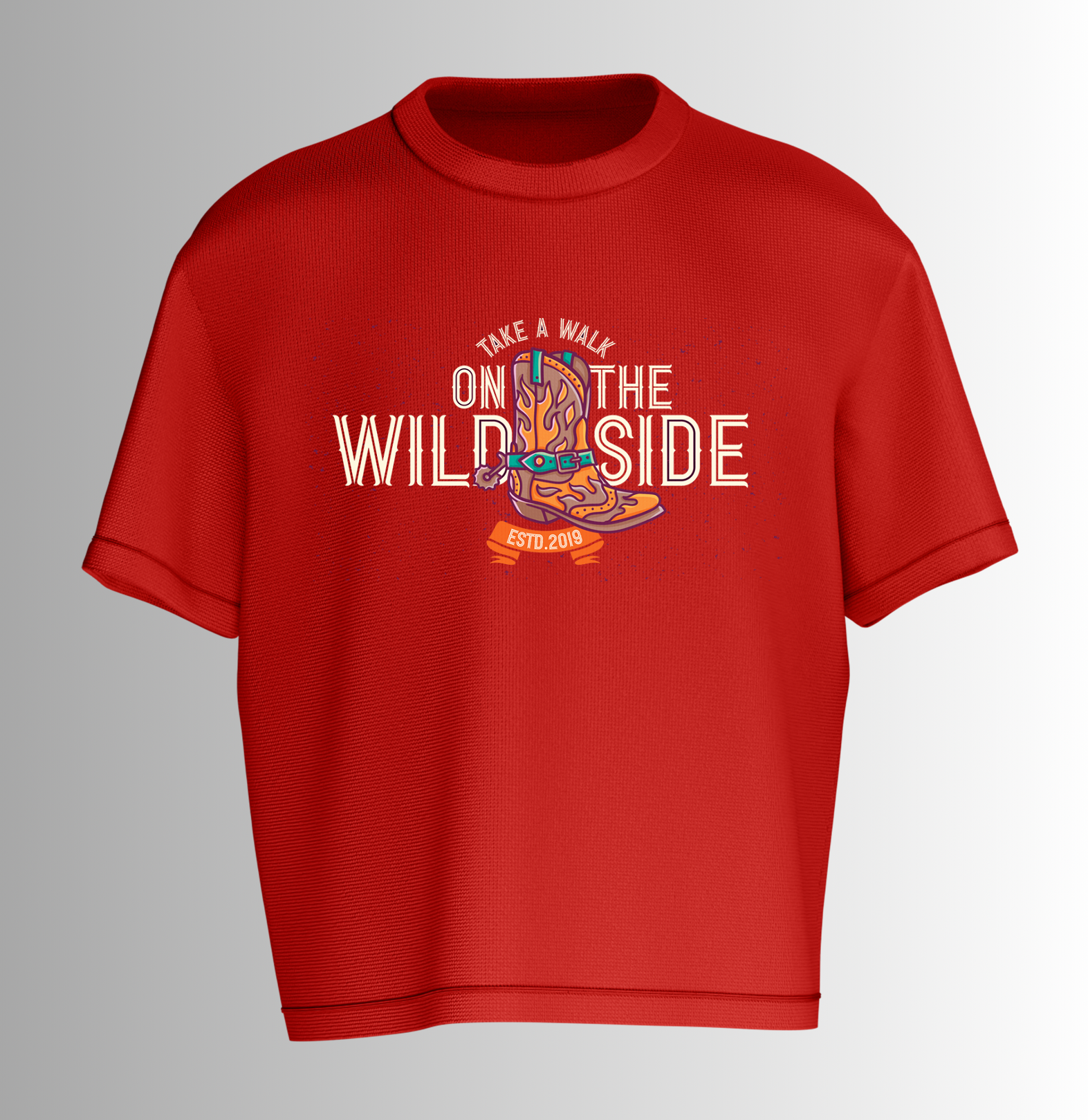 Wildside Brew Puff Printed Oversize Tee