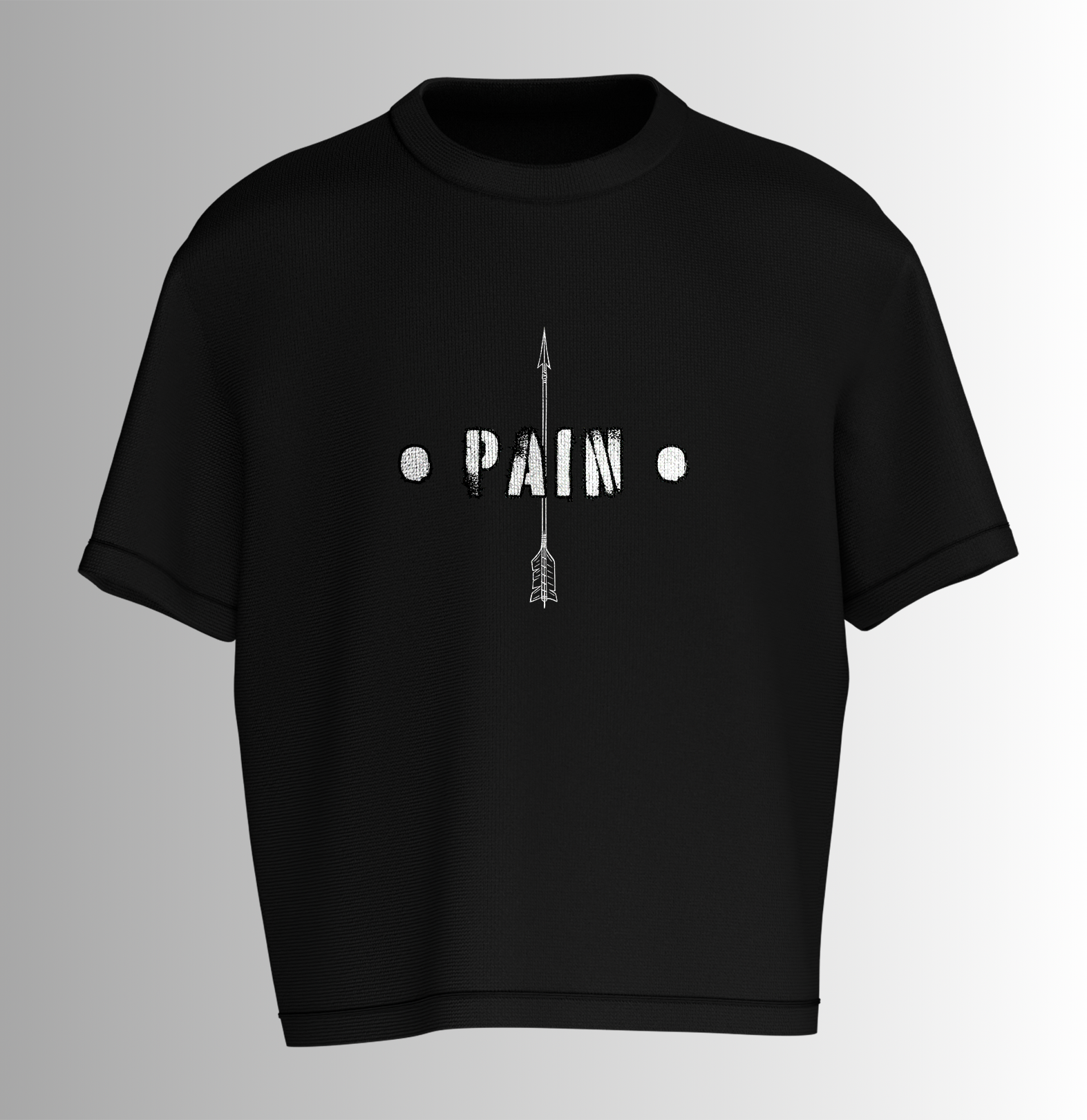 PAIN Cotton Printed Oversize Tee